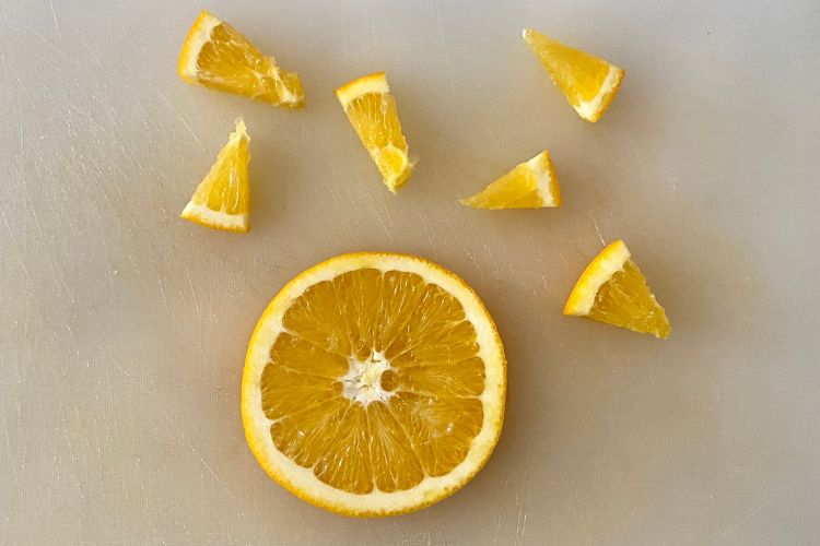 Orange wedges