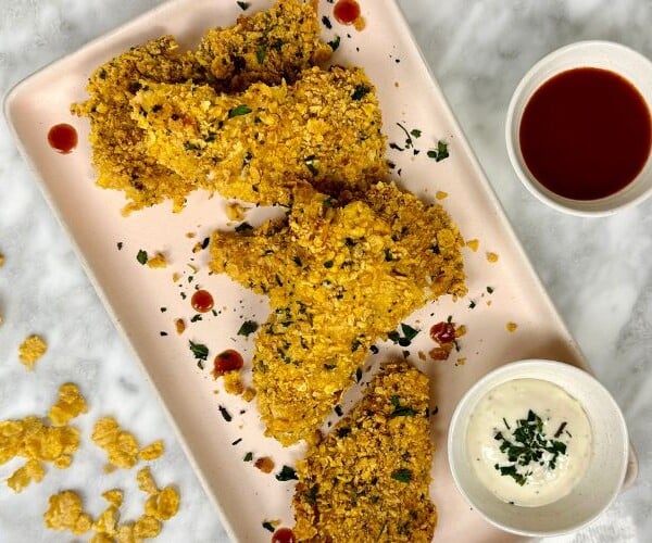 Oven Fried Cornflake Chicken Tenders