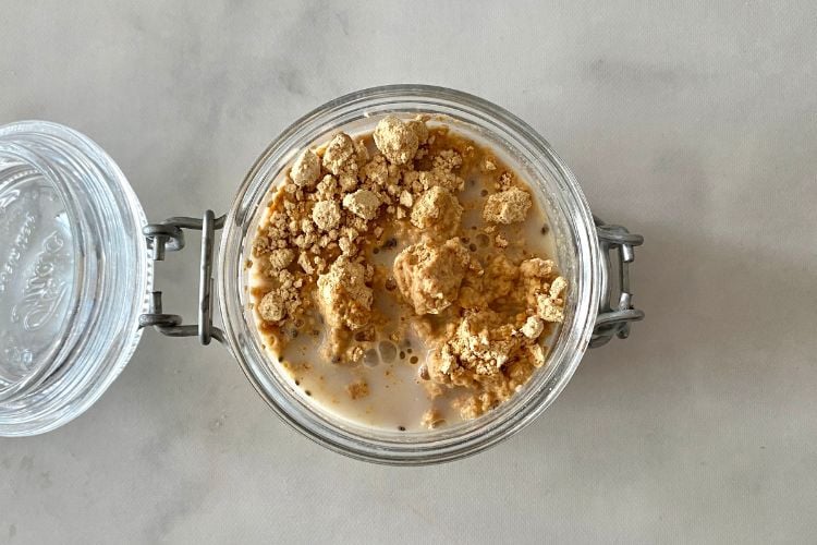 Overnight oats with pb2