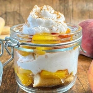 Peach Tiramisu In A Jar