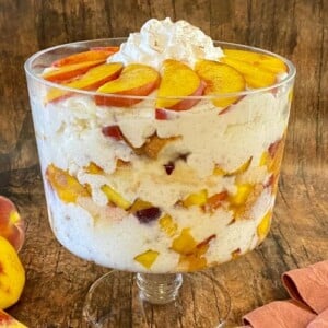 Peach Trifle With Angel Food Cake