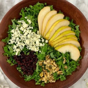 Pear Walnut Blue Cheese Salad