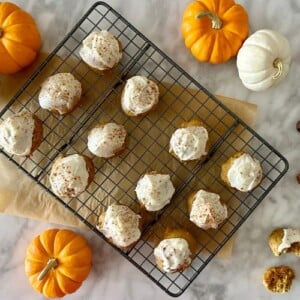 Pumpkin Cookies With Cream Cheese Frosting