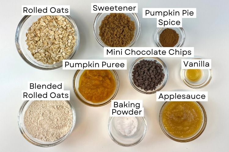 Pumpkin Oatmeal Cookies Ingredients