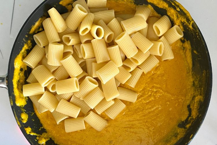 Pumpkin Pasta In A Pan
