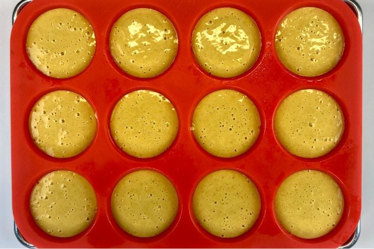 Pumpkin cheesecake in pan