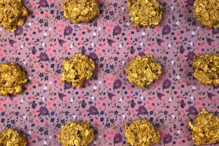 Pumpkin oatmeal cookies on sheet pan