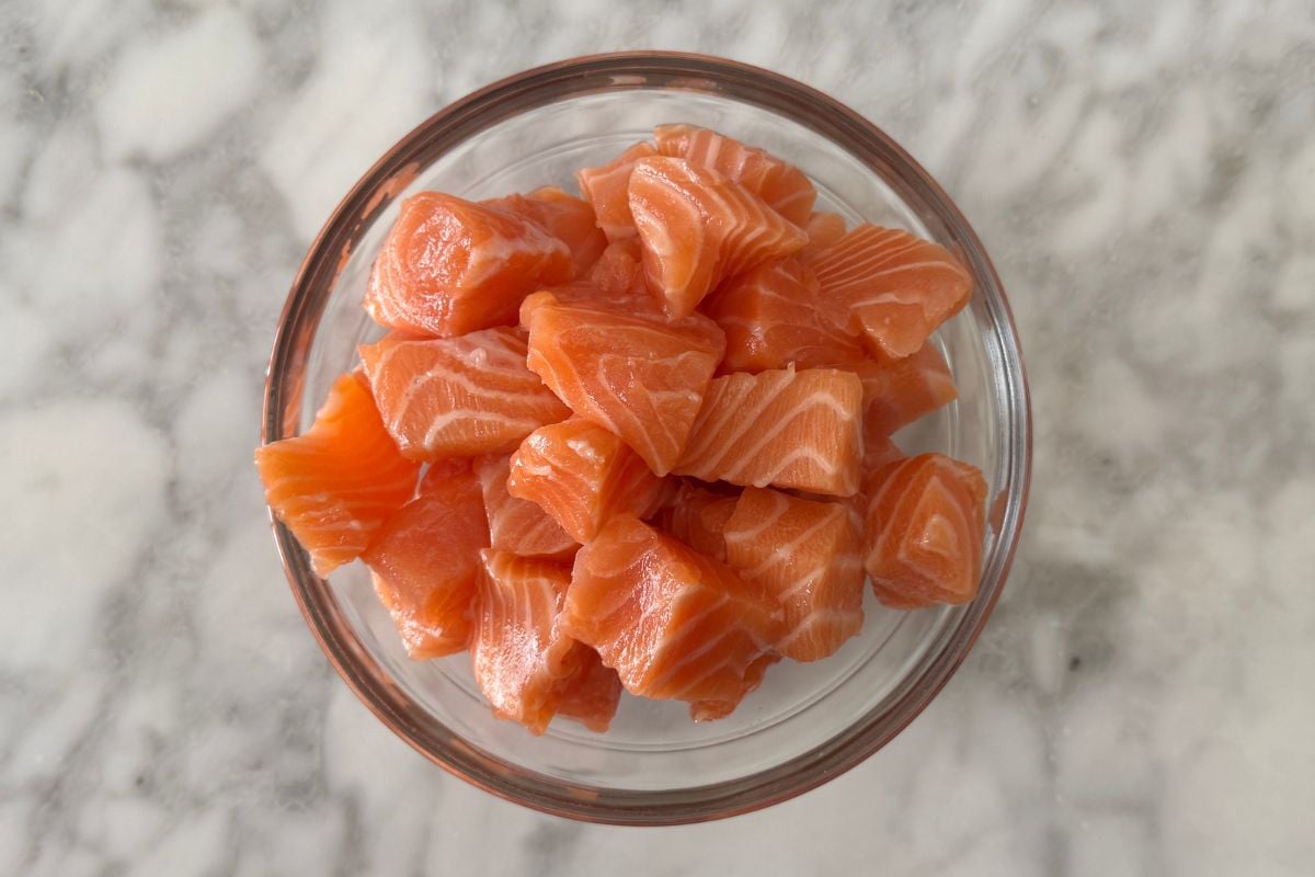 Salmon in a bowl
