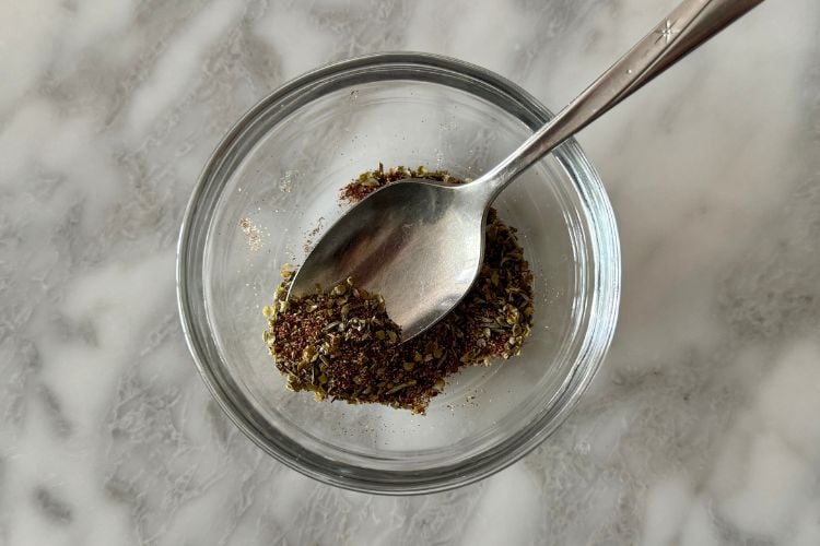 Seasoning blend in bowl