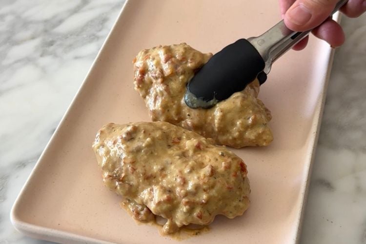 Serving Crockpot Marry Me Chicken