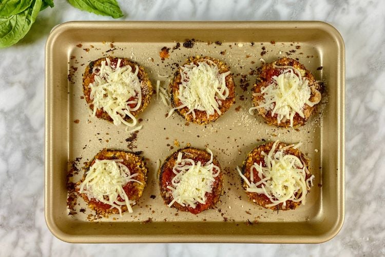 Sheet Pan Eggplant Parmesan