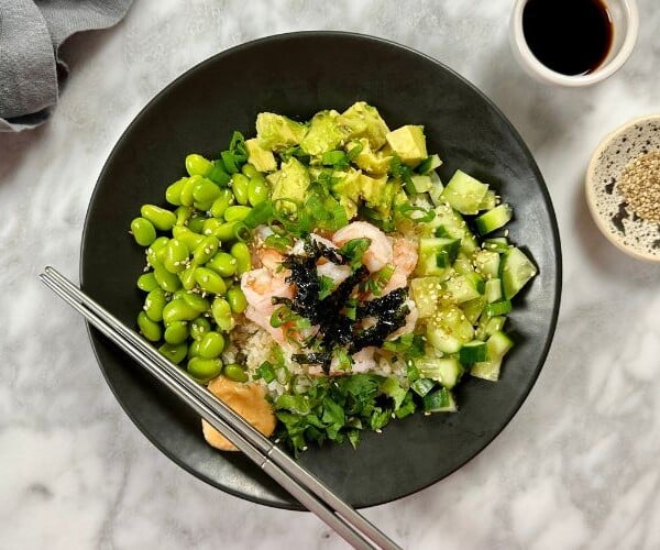 Shrimp Sushi Bowl