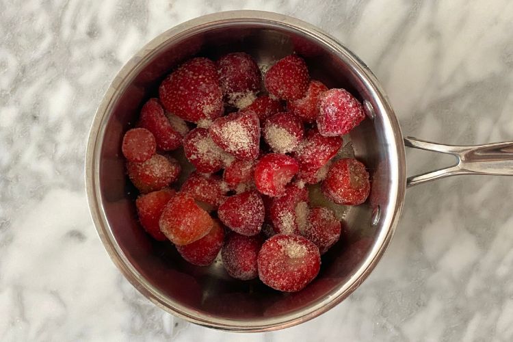 Simmering Strawberries