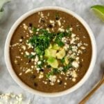 Spicy Black Bean Soup With Chipotle