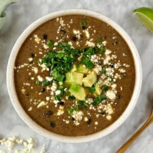 Spicy Black Bean Soup With Chipotle