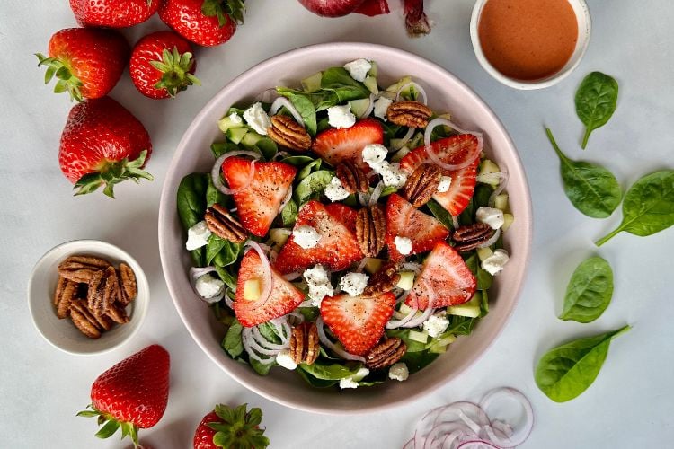Strawberry Goat Cheese Salad