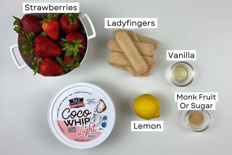 Strawberry Tiramisu Ingredients