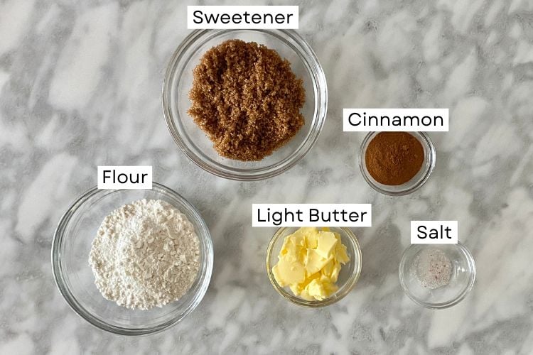 Streusel Crumb Topping Ingredients
