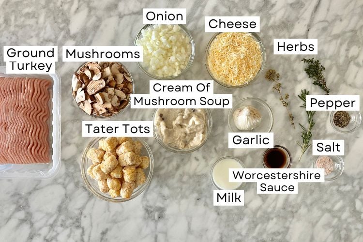 Tater Tot Casserole Ingredients