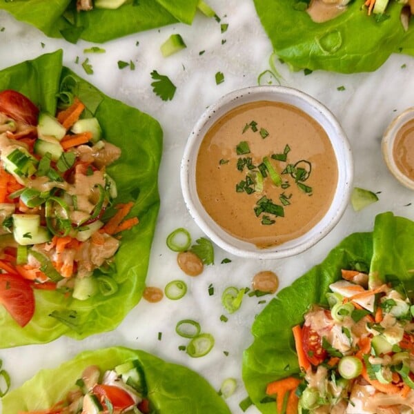 Thai Chicken Lettuce Wraps