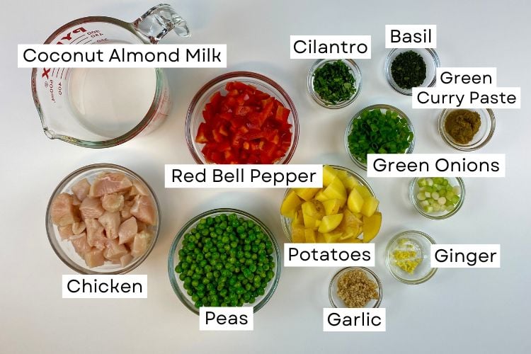 Thai Green Curry Chicken Ingredients