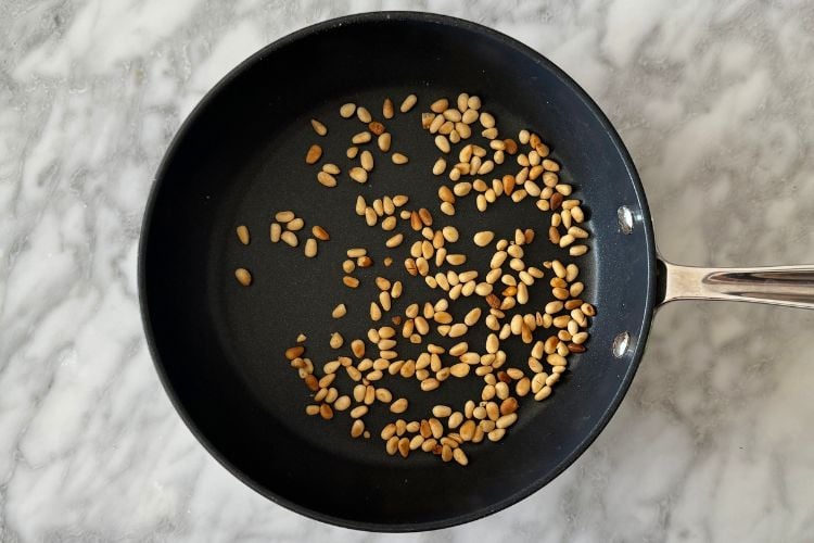 Toasted pine nuts