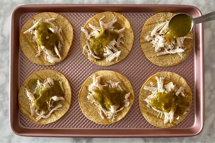 Tortillas On Sheet Pan