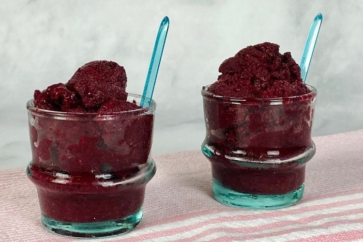 Triple berry sorbet