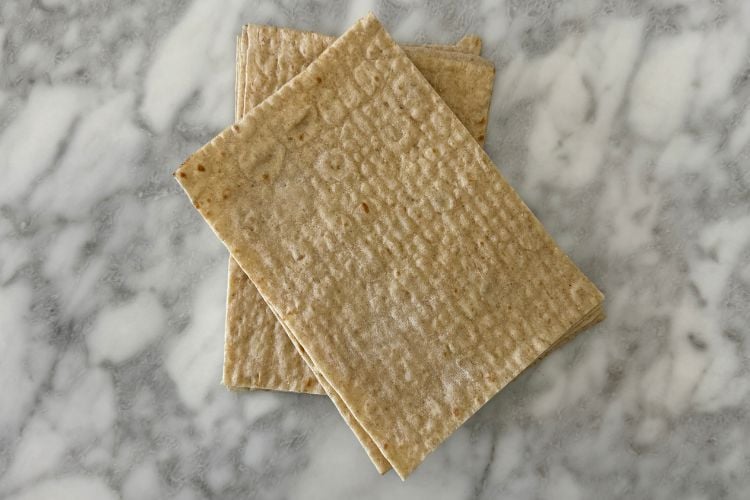 Two lavash flatbreads