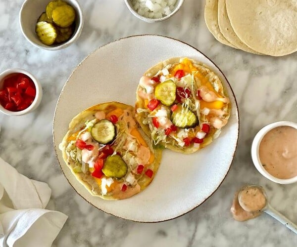 Viral Smash Burger Tacos