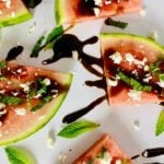 Watermelon Pizza With Balsamic and Feta