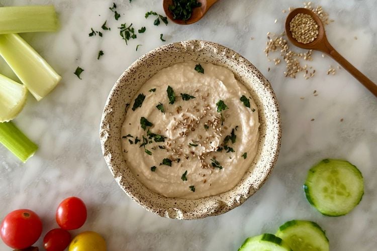 White bean miso hummus