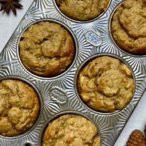 Banana apple muffins