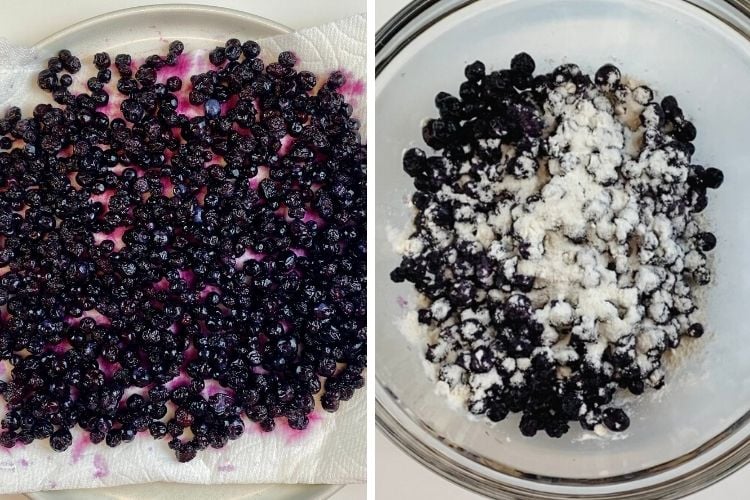 blueberries for blueberry muffins