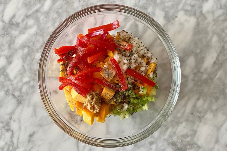 butternut squash in a bowl