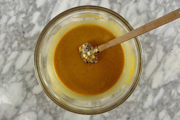 Combined crustless pumpkin pie