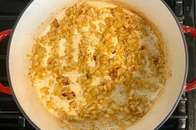 cooked onions for potato soup