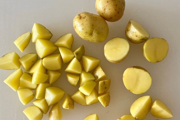 creamy potatoes for clam chowder