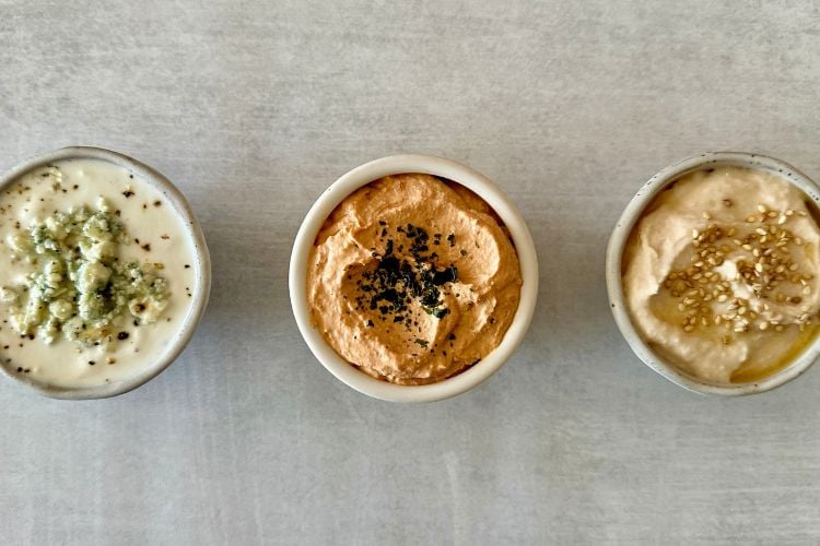 dips for vegetarian charcuterie board