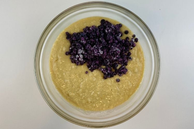 healthy banana blueberry muffins