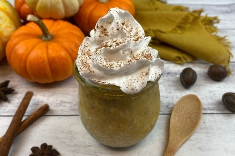 healthy pumpkin pie overnight oats