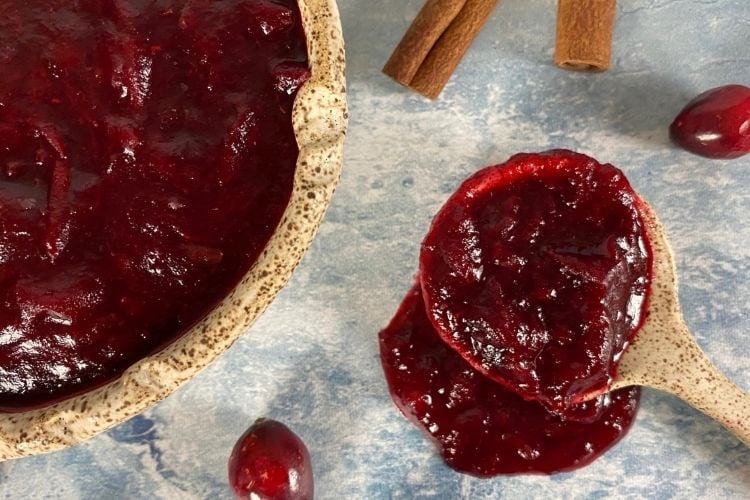 homemade cranberry sauce