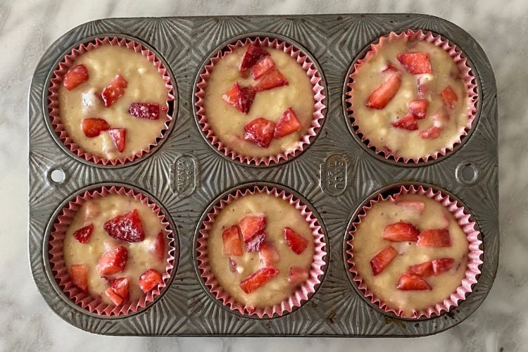 Strawberry Banana Muffins Recipe