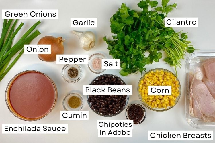 ingredients for chicken enchiladas recipe
