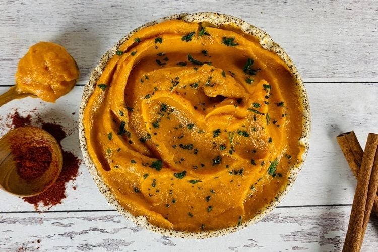 mashed sweet potatoes