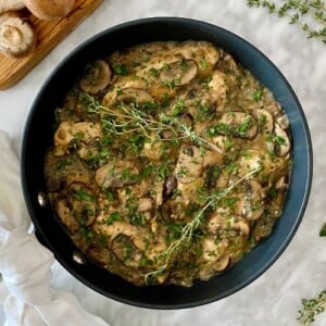 one skillet cream of mushroom chicken