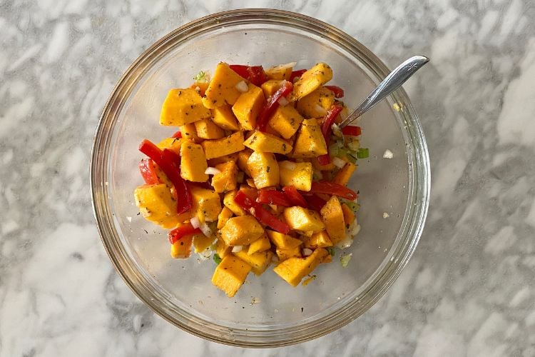 pasta sauce ingredients in a bowl