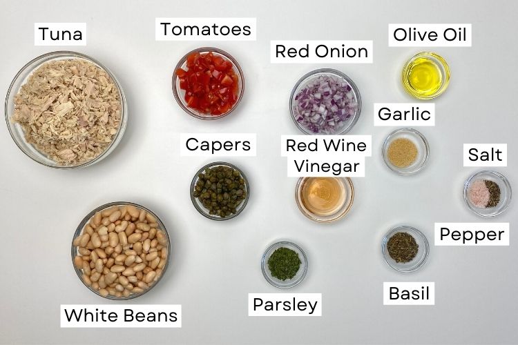white bean tuna salad ingredients